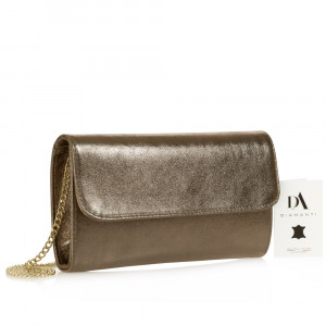 Geanta plic din piele naturala DiAmanti Astrella Bronzo